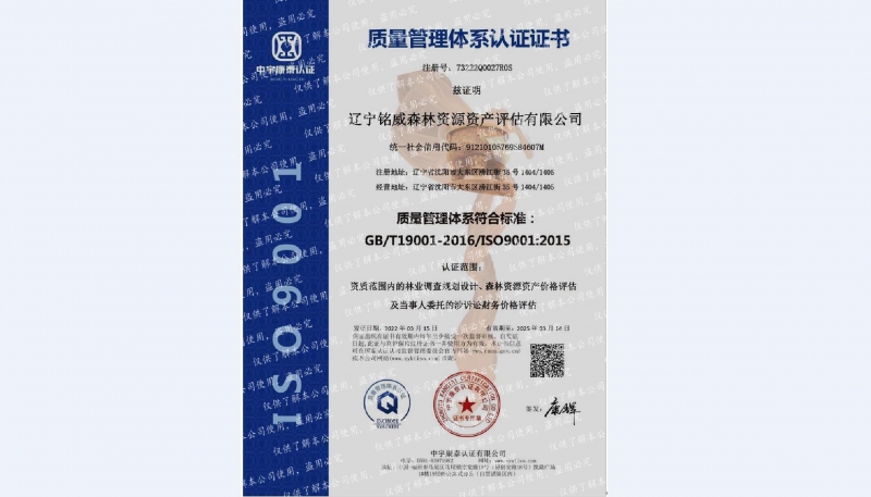 ISO9001質(zhì)量管理體系認證